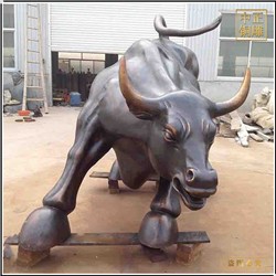 铜牛雕塑在现代被赋予寓意